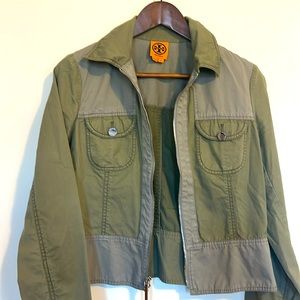 Green jacket from Tory Burch
